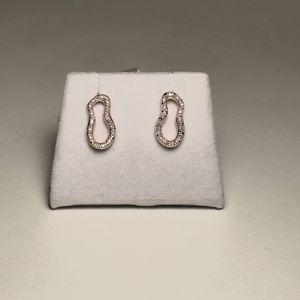 Monica Vinader Riva Pod Studs 18k Rose Vermeil